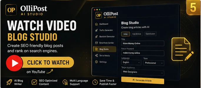 Watch Video - Complete OlliPost Demo